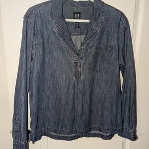Gap denim blouse